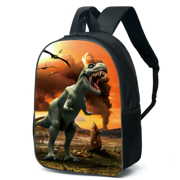 x15.8 Red Rhinoceros H Cartoon Big Dinosaur Backpack Parent-child Bag New Children Dinosaur Backpack 7.9 W L x5.6 